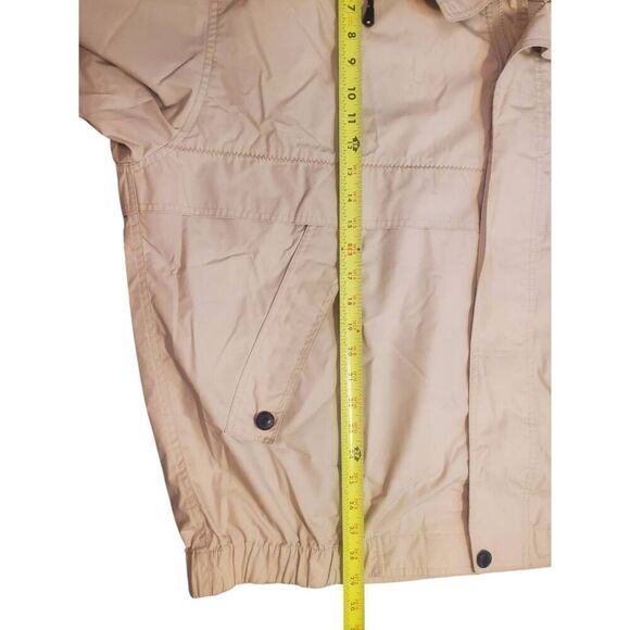 Very Nice Vintage Men's London Fog Hooded Wind Breaker Jacket Cream/Bone Size 2X - Picture 8 of 8